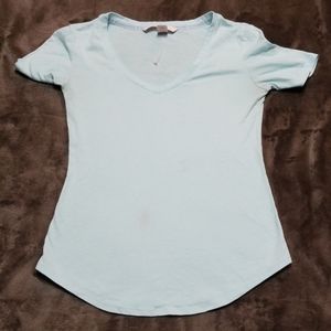 VICTORIA'S SECRET BABY BLUE SOFT TEE SHIRT TOP